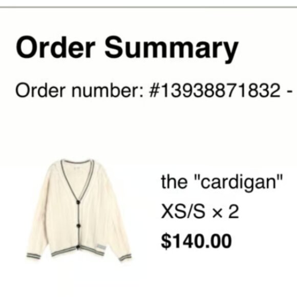 Taylor Swift Folklore Cardigan - Picture 4 of 5